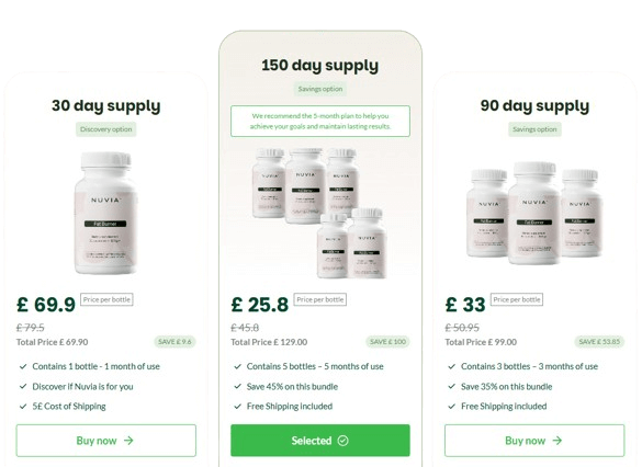 Nuvia Fat Burner UK supplement fats