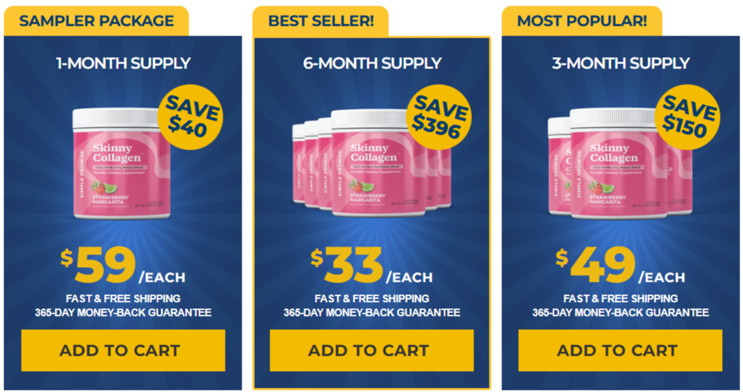 Skinny Collagen Pricing